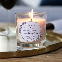 Personalised Meaningful Wording Scented Candle