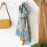 House of Disaster Eden Blue Scarf