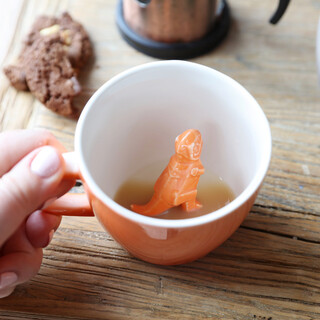 House of Disaster Orange Ombre Origami Dinosaur Mug