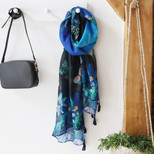 House of Disaster Papillon Blue Scarf