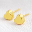 Lisa Angel Ladies' Gold Sterling Silver Heart Stud Earrings