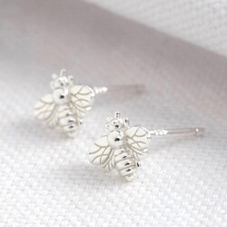 Sterling Silver Bee Stud Earrings
