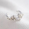 Lisa Angel Delicate Hypoallergenic Sterling Silver Crystal Cluster Ear Cuff