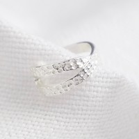 Sterling Silver Hammered Ear Cuff