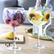 Ladies' Floral Balloon Gin Goblets