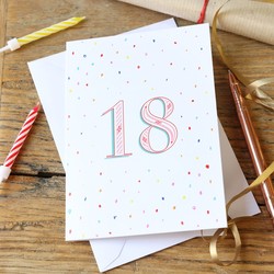 18th Birthday Greeting Card