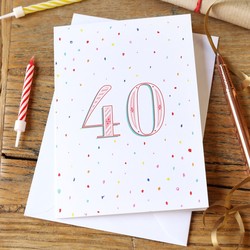 40th Birthday Greeting Card