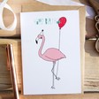 Lisa Angel 'Happy Birthday' Flamingo Card