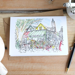 Owen Mathers Norwich Market Greeting Card