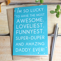 'Super-Duper Daddy' Greeting Card