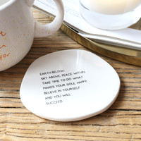 Organic Shape 'Believe in Yourself' Coaster