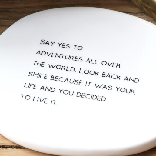 Organic Shape Say Yes To Adventure Coaster Lisa Angel