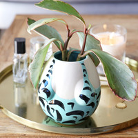 Ceramic Turquoise Swimsuit Planter, H9.5cm