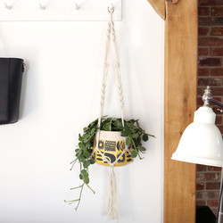 Macrame Rope Planter Hanger, H22cm