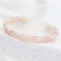 Pastel Marbled Acrylic Open Bangle