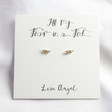Lisa Angel Ladies' Delicate Mixed Metal Two Peas in a Pod Stud Earrings