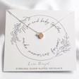 Lisa Angel Carded Rose Gold Personalised Mother & Baby Double Droplet Necklace