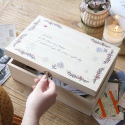 Personalised 'If The Stars Were Kisses' Wooden Hamper Box