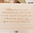 Personalised Meaningful Wording Wooden Hamper Box