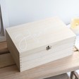 Lisa Angel Ladies' Personalised Name Wooden Hamper Box
