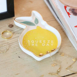 'Squeeze The Day' Lemon Trinket Dish