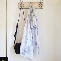 Sun and Moon Scarf in Blue