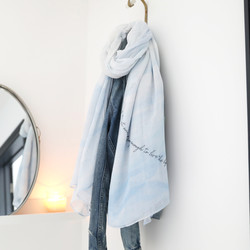 Watercolour Sky Quote Scarf