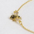 Lisa Angel Ladies' Delicate Gold Bumblebee and Daisy Anklet