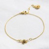 Lisa Angel Ladies' Gold Enamel Bumblebee and Daisy Bracelet