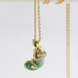 Lisa Angel Ladies' Enamel Chameleon Pendant Necklace
