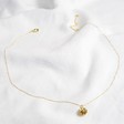 Lisa Angel Gold Daisy Pendant Necklace