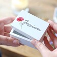 Lisa Angel Special Personalised Birth Flower Small White Wooden Box