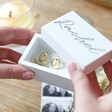 Lisa Angel Special Personalised Engraved Small White Wooden Box