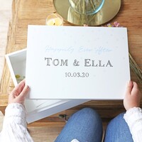 Personalised 'Happily Ever After' Large White Wooden Box