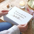 Lisa Angel Ladies' Personalised 'Maid of Honour' Medium White Wooden Box