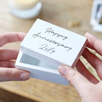 Personalised Small White Wooden Box