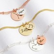 Lisa Angel Ladies' Personalised Constellation Double Disc Charm Bracelet