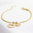 Personalised Gold Constellation Double Disc Charm Bracelet
