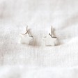 Star Studs from Lisa Angel Personalised Wooden Birth Flower Backed Sterling Silver Earrings