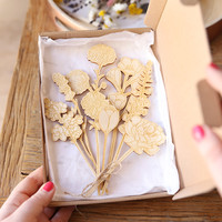Wooden Flower Bouquet Letterbox Gift