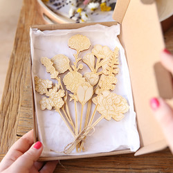 Wooden Flower Bouquet Letterbox Gift