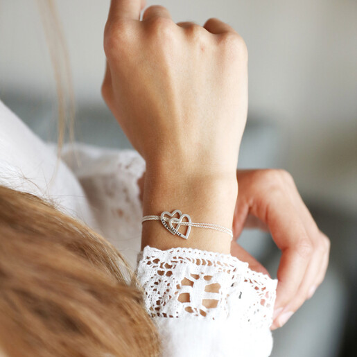 Heart Station Chain Bracelet in Sterling Silver | Jewellery by Monica  Vinader