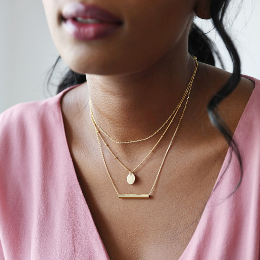 Personalised Layered Pendant Necklace 