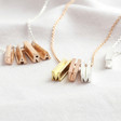 Women's Personalised Initial Shape Bar Necklace