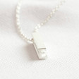Ladies' Personalised Initial Shape Bar Necklace