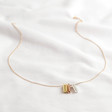 Personalised Initial Shape Bar Necklace