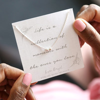 Personalised Sterling Silver Meaningful Family Beads Necklace