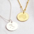 Lisa Angel Ladies' Personalised Engraved Place Disc Necklace