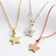 Lisa Angel Ladies' Personalised Small Star Charm Necklace