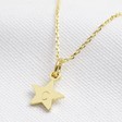 Lisa Angel Ladies' Gold Personalised Small Star Charm Necklace